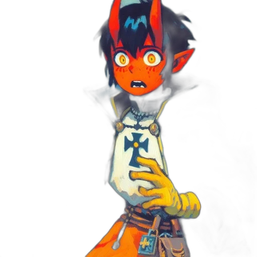 staff, mask, creature, robot transparent PNG cut-out