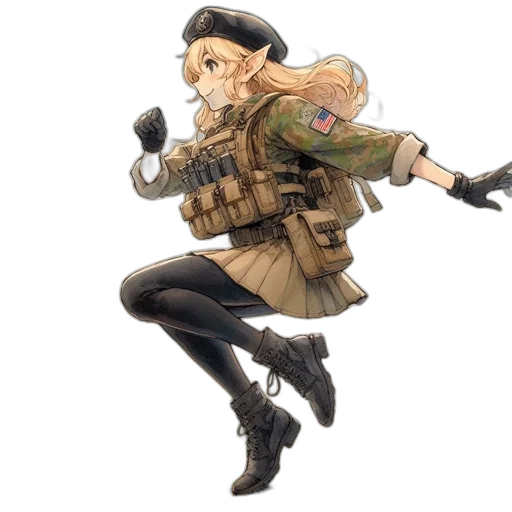 weapon, jacket, staff, concept art transparent PNG cut-out