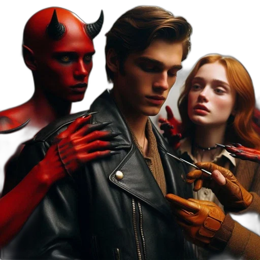concept art, comic book art, fire, red transparent PNG cut-out