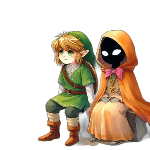 mask, dress, pixel art, concept art transparent PNG cut-out