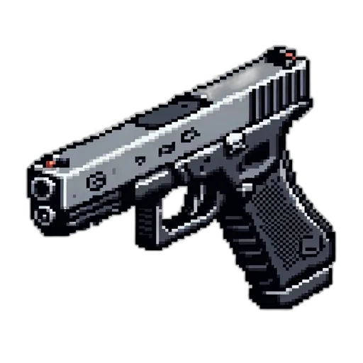weapon, pixel art, 3d render, concept art transparent PNG cut-out