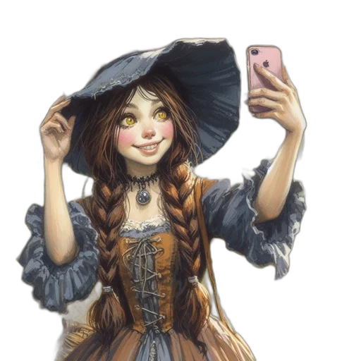 dress, face, hat, mask transparent PNG cut-out