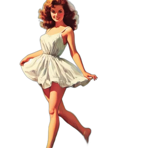dress, photorealistic, cartoon, concept art transparent PNG cut-out