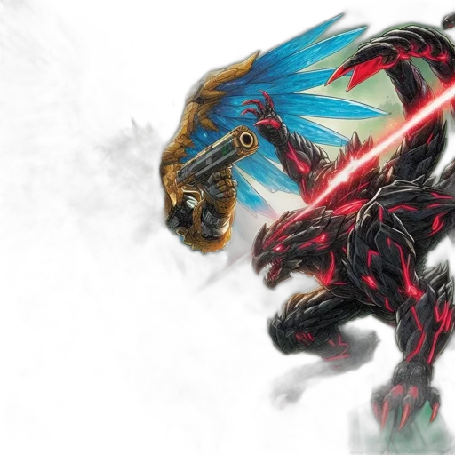 dragon, creature, animal, weapon transparent PNG cut-out