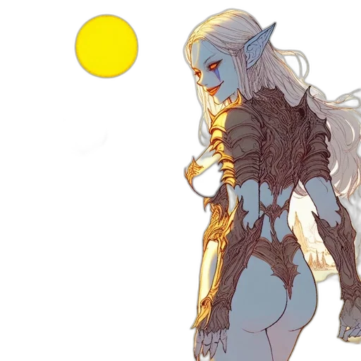 concept art, fantasy art, comic book art, pixel art transparent PNG cut-out
