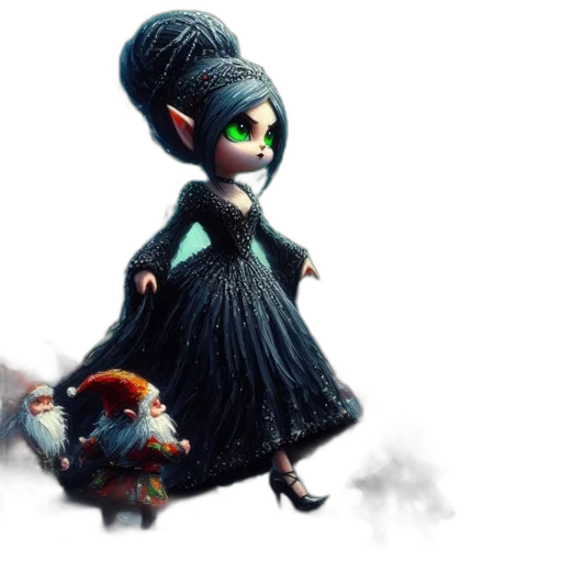 dress, concept art, 3d render, fantasy art transparent PNG cut-out