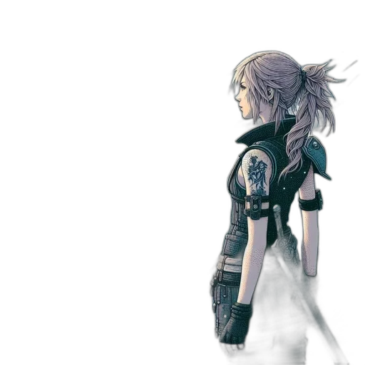 sword, weapon, staff, jacket transparent PNG cut-out