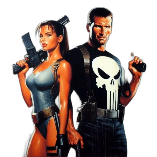 weapon, comic book art, concept art, cyberpunk transparent PNG cut-out