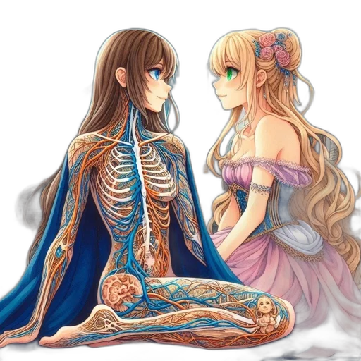 dress, jewelry, fantasy art, anime transparent PNG cut-out