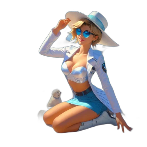 hat, staff, dress, jacket transparent PNG cut-out