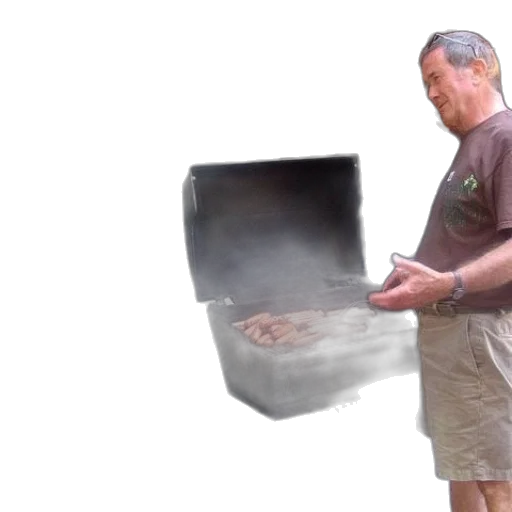 food, fire, fog, man transparent PNG cut-out