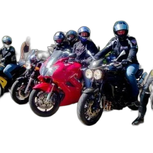 photorealistic, concept art, motorcycle, riders transparent PNG cut-out