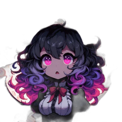creature, staff, hair, mask transparent PNG cut-out
