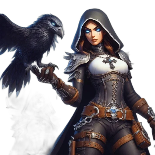 fantasy art, concept art, comic book art, photorealistic transparent PNG cut-out