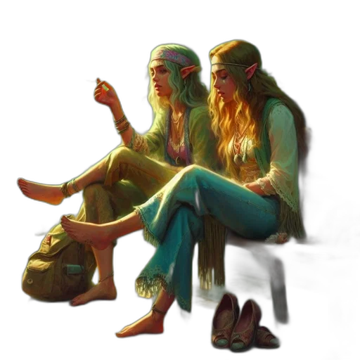 concept art, fantasy art, watercolor, pixel art transparent PNG cut-out