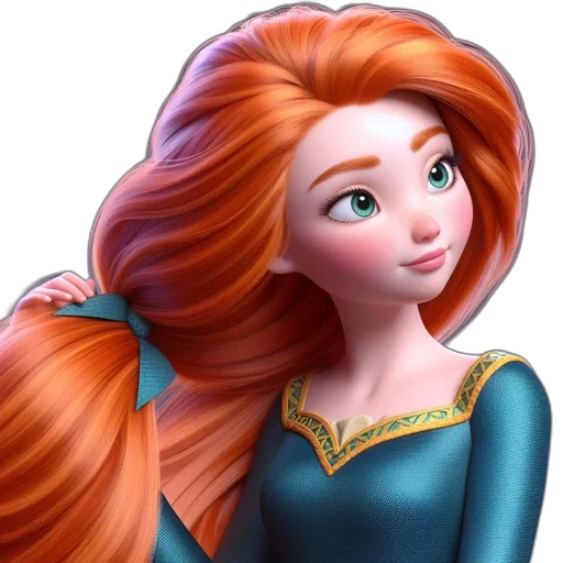 hair, crown, dress, fantasy art transparent PNG cut-out