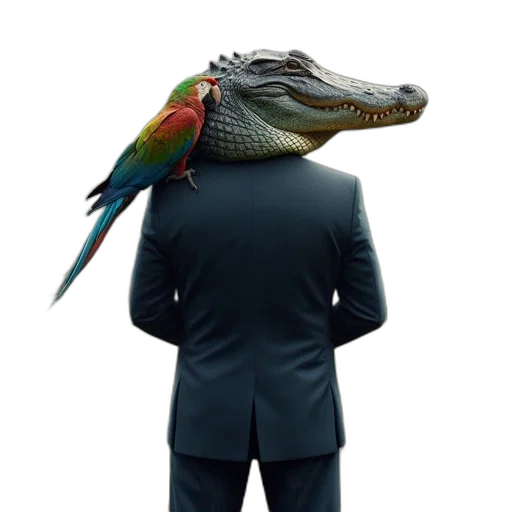 animal, creature, dragon, staff transparent PNG cut-out