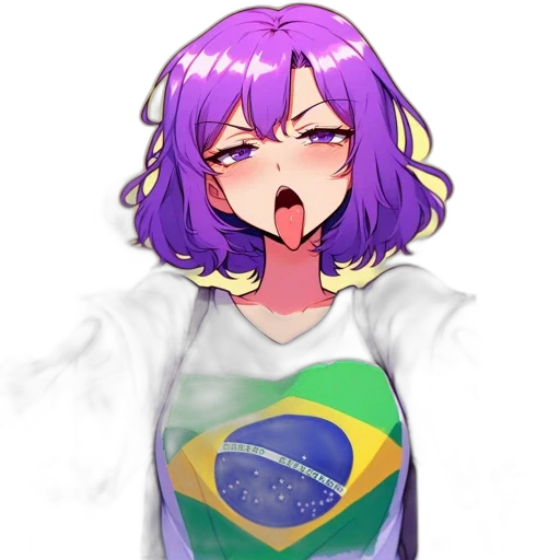 face, hair, anime, pixel art transparent PNG cut-out