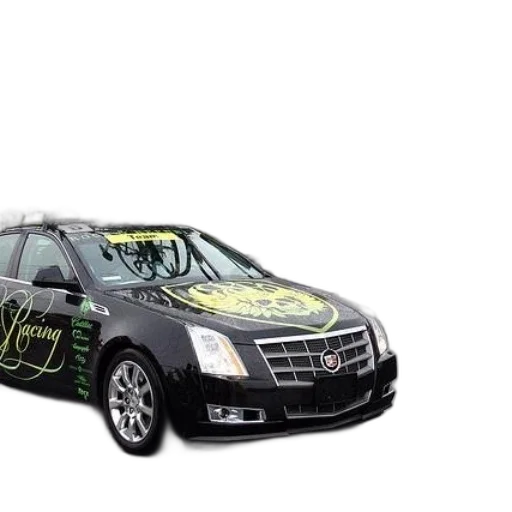 car, black, racing, written transparent PNG cut-out
