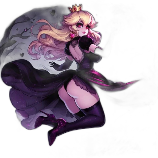 crown, dress, staff, concept art transparent PNG cut-out