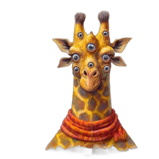 animal, crown, staff, creature transparent PNG cut-out