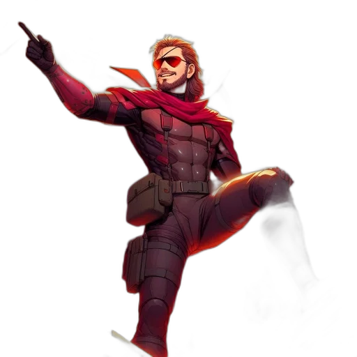 jacket, staff, concept art, comic book art transparent PNG cut-out