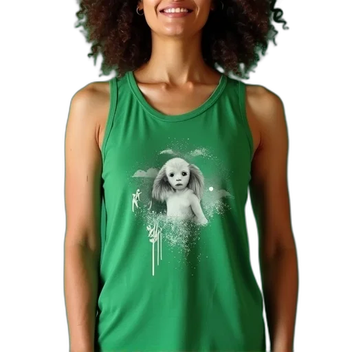 dress, green, person, wearing transparent PNG cut-out