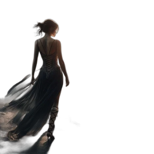 dress, concept art, fantasy art, photorealistic transparent PNG cut-out