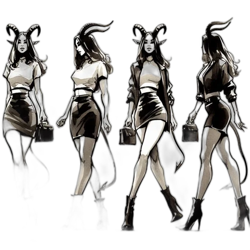 dress, concept art, comic book art, fantasy art transparent PNG cut-out