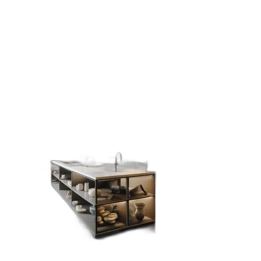 furniture, 3d render, photorealistic, earth tones transparent PNG cut-out