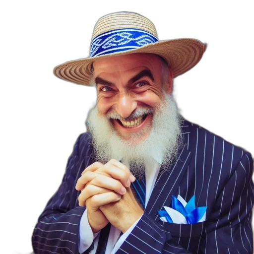 hat, staff, face, elderly transparent PNG cut-out