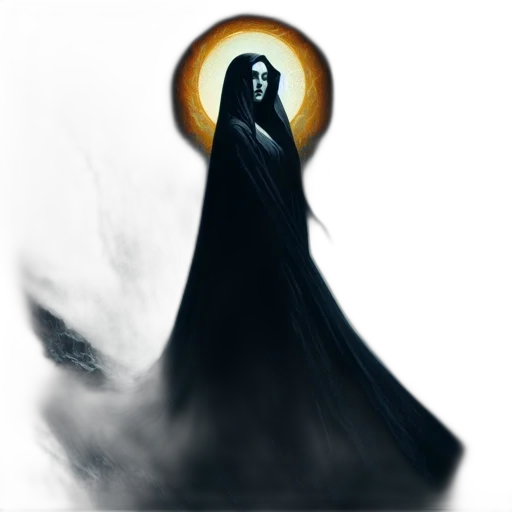 staff, mask, creature, dress transparent PNG cut-out