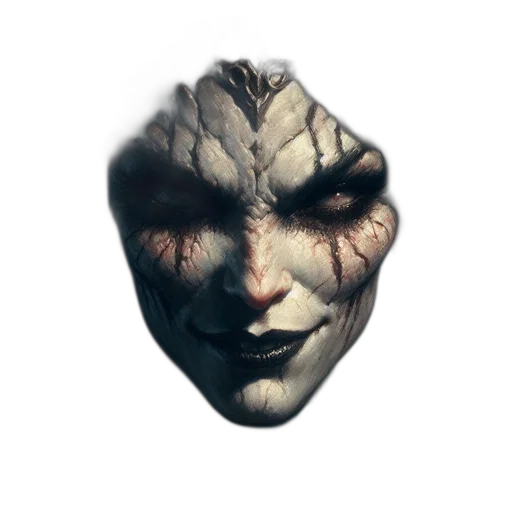 mask, face, creature, dragon transparent PNG cut-out