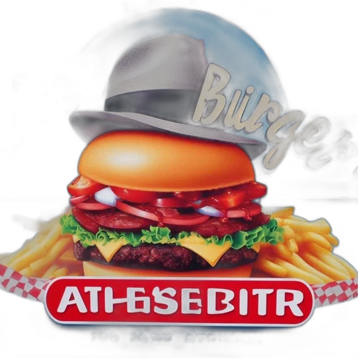 food, hat, photorealistic, 3d render transparent PNG cut-out