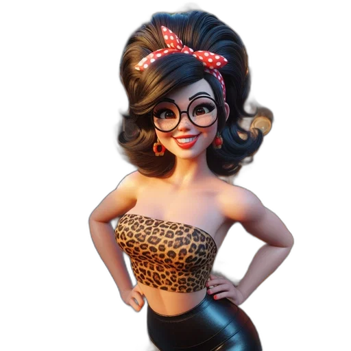 dress, 3d render, cartoon, concept art transparent PNG cut-out