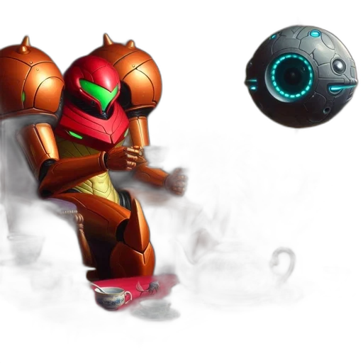 robot, concept art, 3d render, fantasy art transparent PNG cut-out