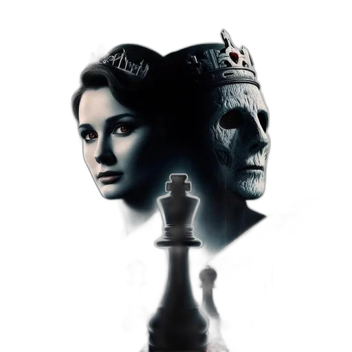 crown, face, concept art, 3d render transparent PNG cut-out