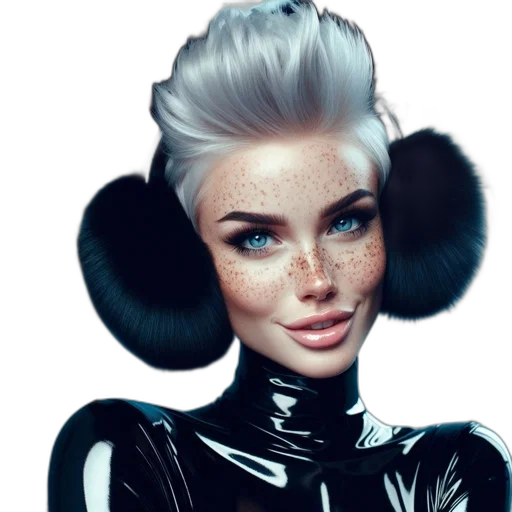 hair, face, robot, mask transparent PNG cut-out