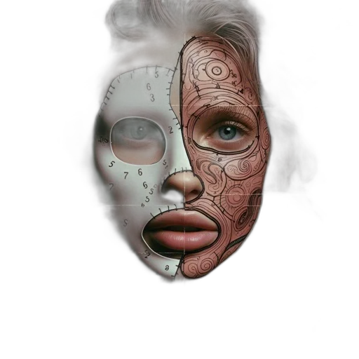 mask, face, creature, robot transparent PNG cut-out