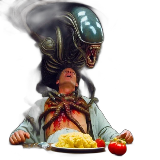 food, creature, robot, concept art transparent PNG cut-out