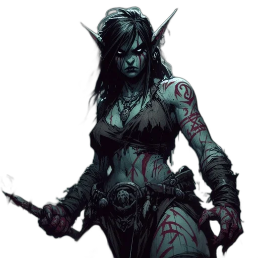 fantasy art, concept art, comic book art, pixel art transparent PNG cut-out
