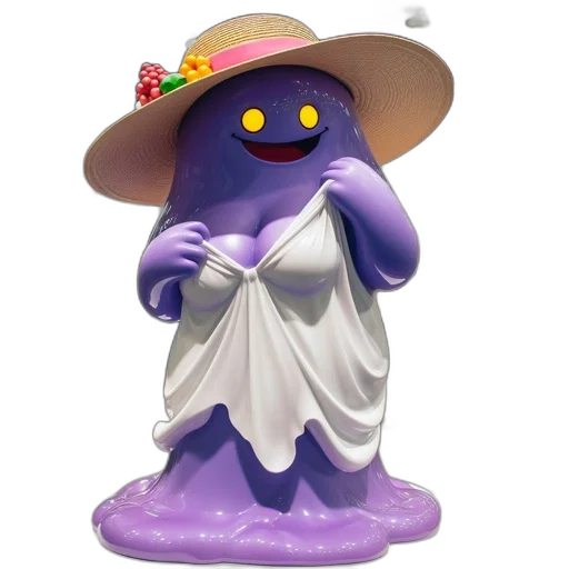 hat, creature, concept art, 3d render transparent PNG cut-out