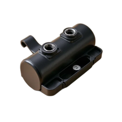 weapon, 3d render, black, plastic transparent PNG cut-out