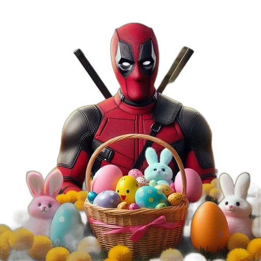 deadpool, stands, field, yellow transparent PNG cut-out