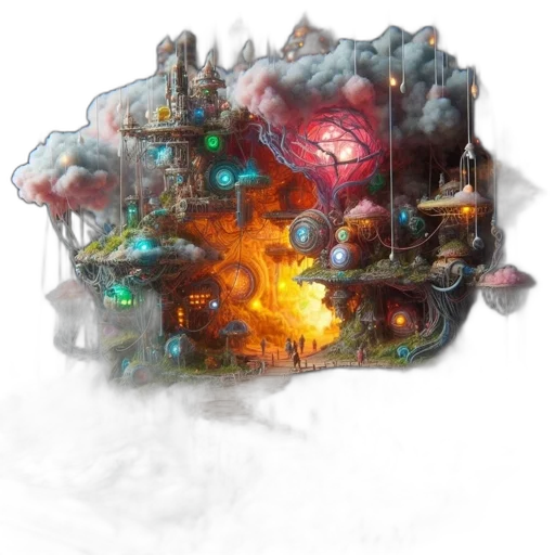 dragon, concept art, fantasy art, pixel art transparent PNG cut-out