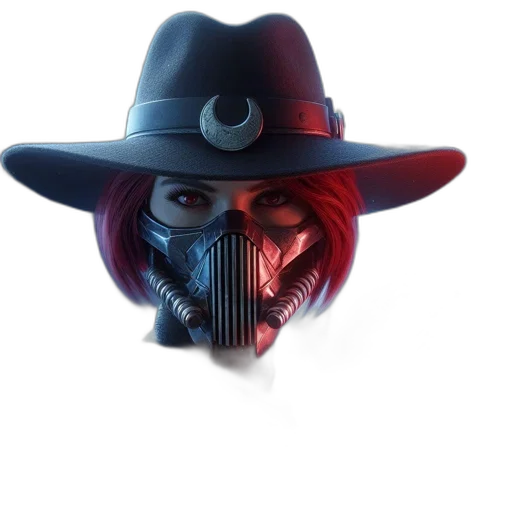 mask, hat, face, concept art transparent PNG cut-out