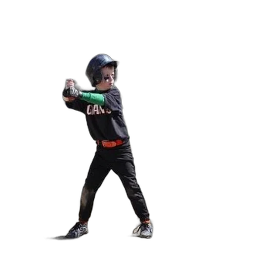 young, baseball, player, black transparent PNG cut-out