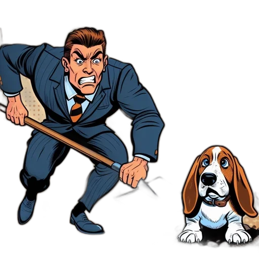 staff, animal, cartoon, comic book art transparent PNG cut-out