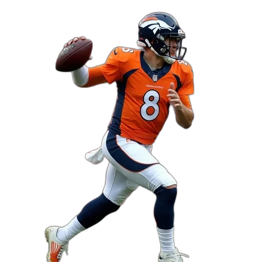 broncos, quarterback, celebrates, game transparent PNG cut-out
