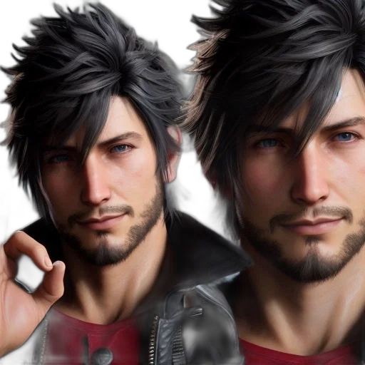 face, photorealistic, concept art, 3d render transparent PNG cut-out